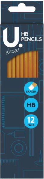 U. Draw HB Pencils 12 Pack U. Draw HB Pencils 12 Pack